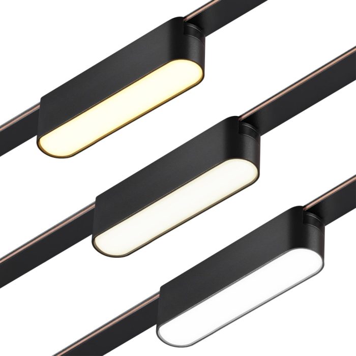 Трековый светильник NOVOTECH EASY, черный, LED, LED 6W, 3000K