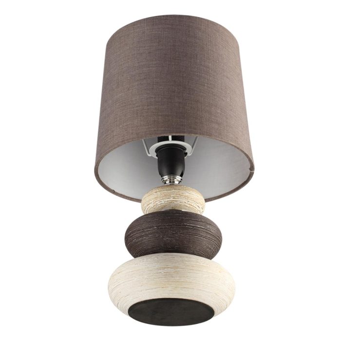 Настольная лампа LUMION LATZA, коричневый, бежевый, белый/коричневый, E14, 40W