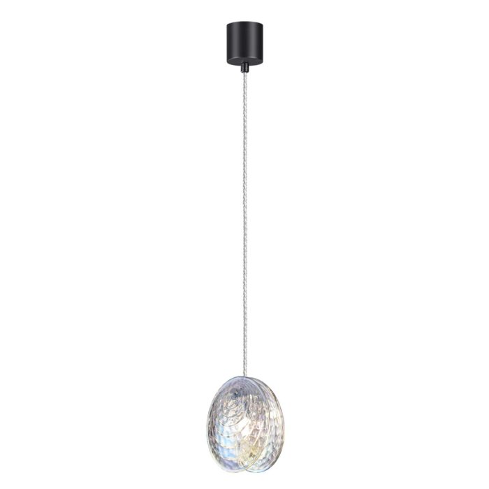 Подвесной светильник ODEON LIGHT MUSSELS, черный/перламутровый, G9, 40W