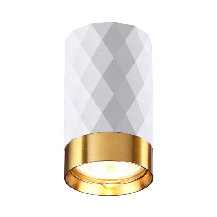 Настенно-потолочный светильник ODEON LIGHT AD ASTRUM, белый/белый, золотой, GU10 LED, LED 10W