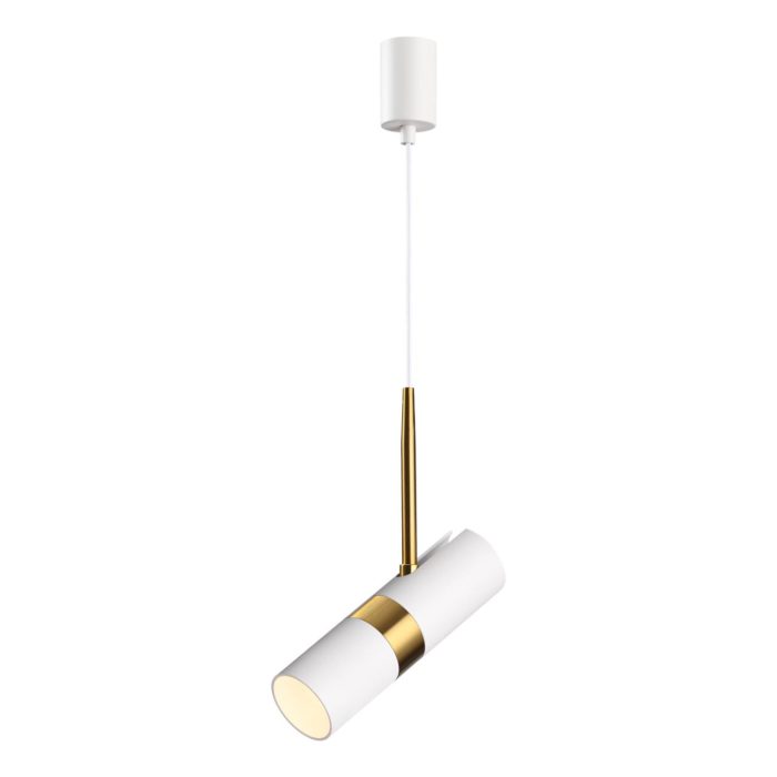 Подвесной светильник ODEON LIGHT BULLET, белый, GU10 LED, LED 10W