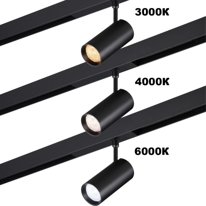 Трековый светильник NOVOTECH VECTOR, черный, LED, LED 12W, 3000K
