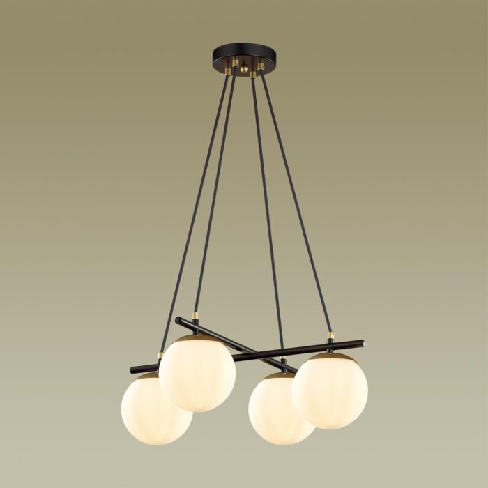 Подвесной светильник LUMION RANDI, черный, золотой/белый, E27, 240W