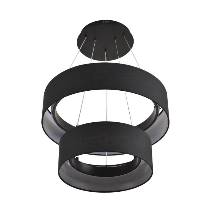Подвесной светильник LUMION SAVA, черный, LED, LED 55W, 3000K