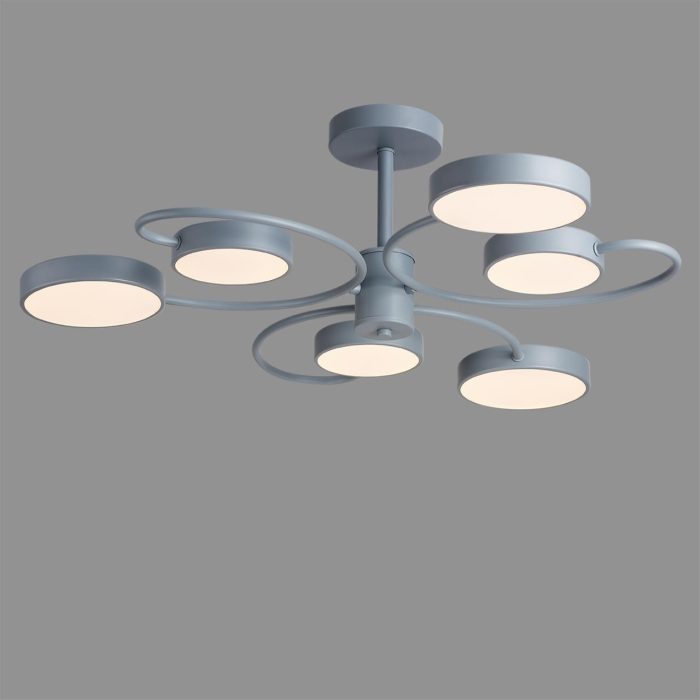 Потолочный светильник LUMION EVIN, серый, LED, LED 90W, 3000K