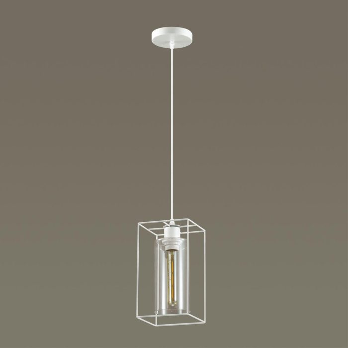 Подвесной светильник LUMION ELLIOT, белый/прозрачный, E27, 60W