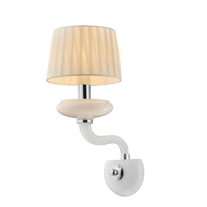 Бра Omnilux Stella OML-86001-01, белый+хром + белый