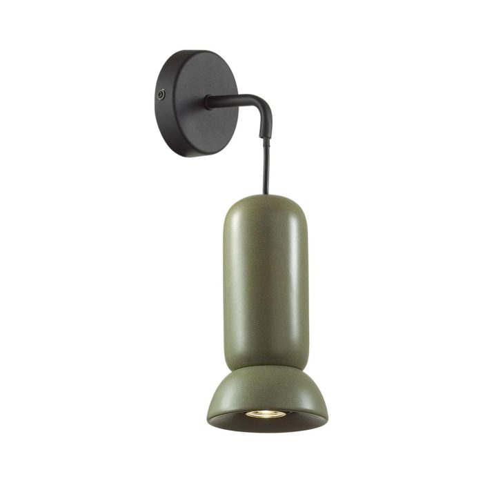 Бра ODEON LIGHT KERAMA, черный/зеленый, GU10, LED 4W