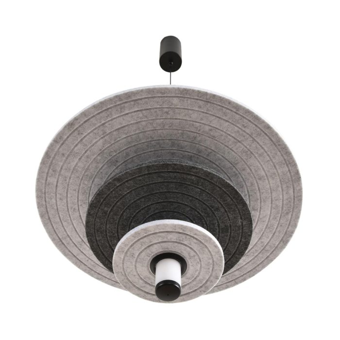 Подвесной светильник LUMION FELTA, черный, светло-серый, темно-серый/черный, LED, LED 14W, 3000K