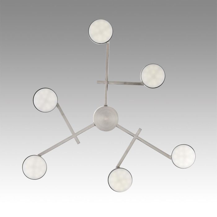Потолочный светильник LUMION DABRA, никель, GX53 LED, LED 42W