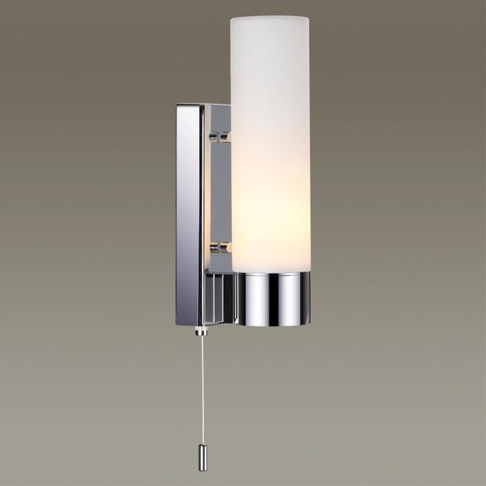 Бра ODEON LIGHT TINGI, хром/белый, E27, 40W