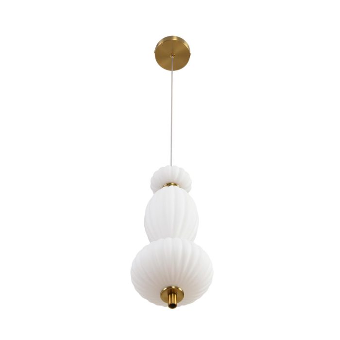 Подвесной светильник LUMION LIALDA, латунь, белый/латунь, LED, LED 8W, 3000K