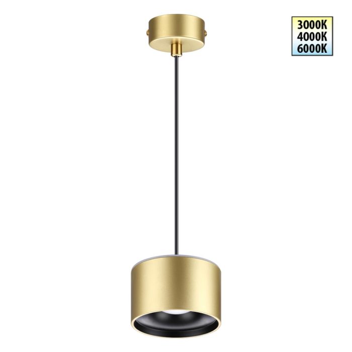 Подвесной светильник NOVOTECH GIRO, бронза светлая/бронзовый, LED, LED 15W, 3000K
