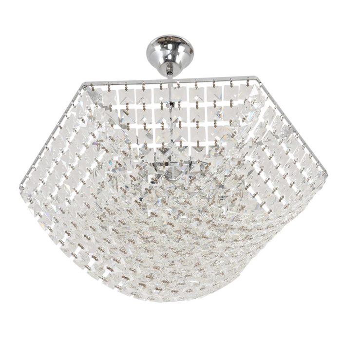 Подвесной светильник LUMION AMALIA, хром, прозрачный/хром, E27, 300W