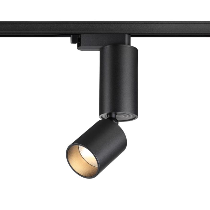 Трековый светильник NOVOTECH TUBO, черный, LED, LED 10W, 3000K