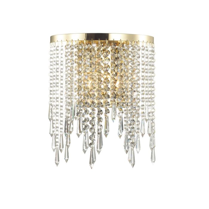 Бра ODEON LIGHT CHOKKA, золотой/прозрачный, E14, 80W