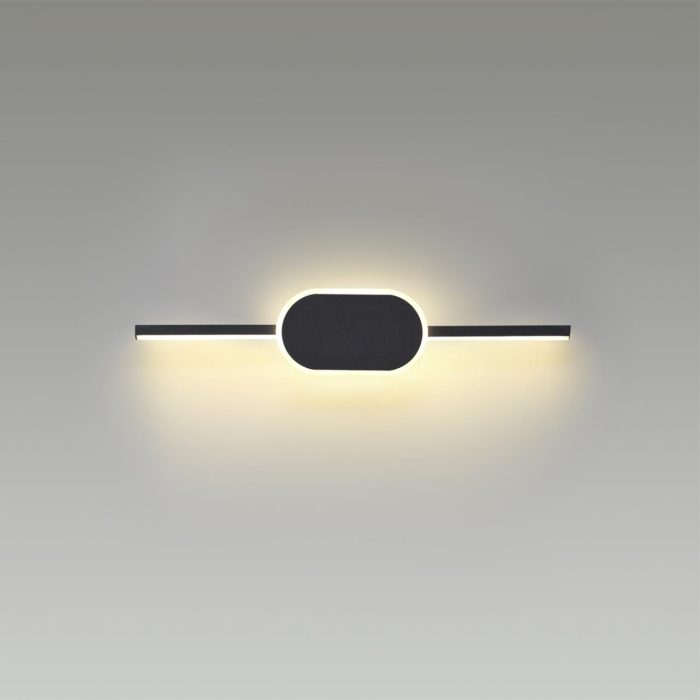Бра LUMION ELADO, черный, LED, LED 9W, 3000K