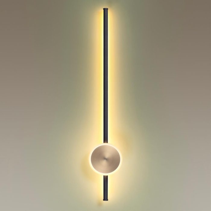 Бра ODEON LIGHT STILO, черный/антич бронза, LED, LED 18W, 3000K