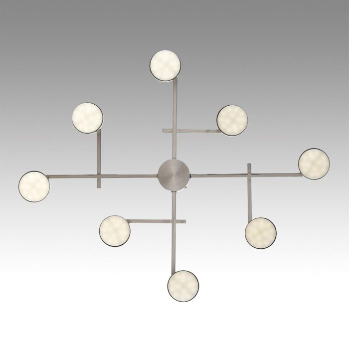 Потолочный светильник LUMION DABRA, никель, GX53 LED, LED 56W