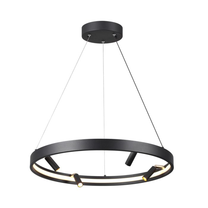 Крепление ODEON LIGHT FONDA, черный/белый, LED, LED 58W, 3000K