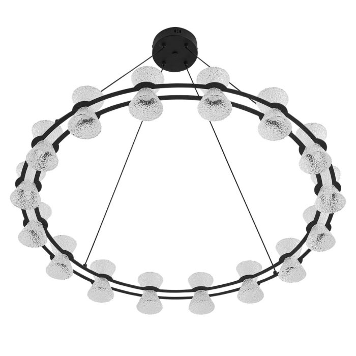 Подвесной светильник LUMION VINORA, черный, прозрачный/черный, LED, LED 54W, 3000K