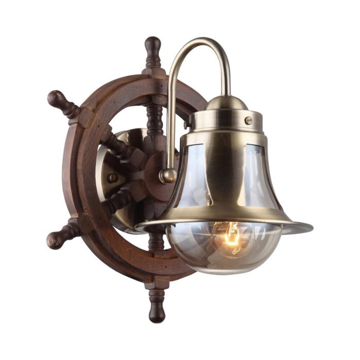 Бра Omnilux Croce OML-50701-01, бронза + коричневый + тонированный
