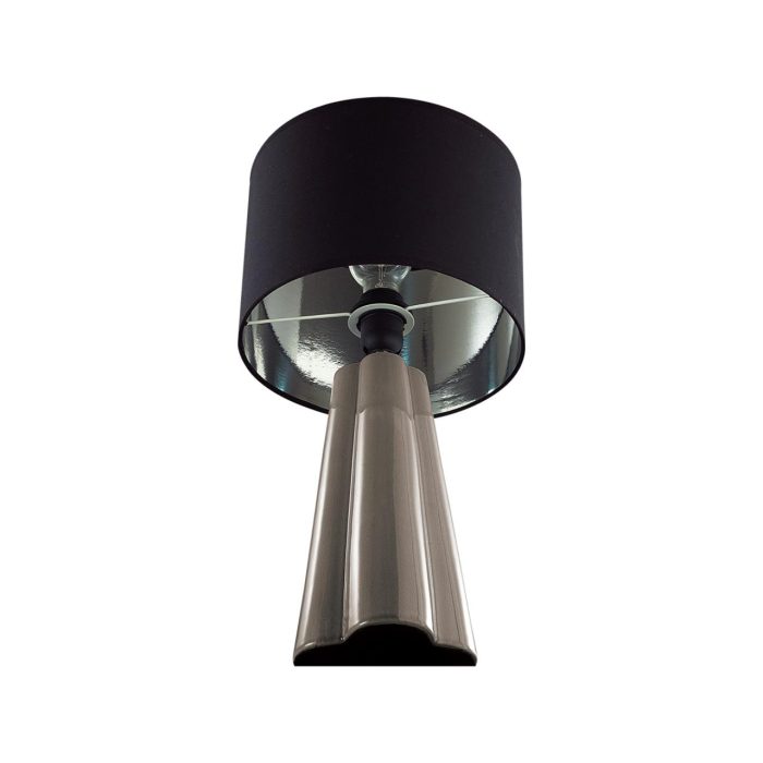 Настольная лампа LUMION HINAMI, черный, серый/черный, E27, 60W