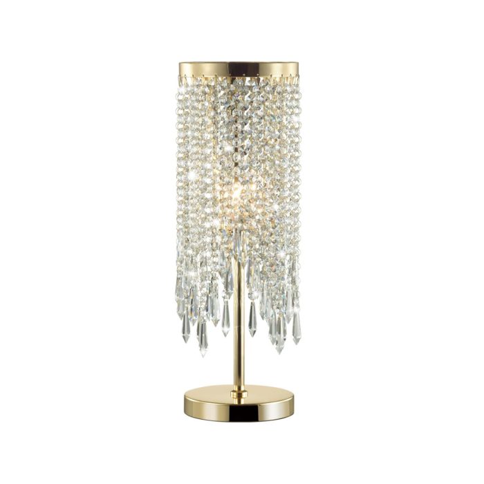 Настольная лампа ODEON LIGHT CHOKKA, золотой/прозрачный, E14, 40W