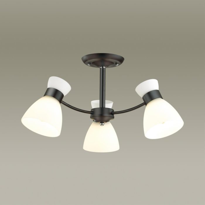 Потолочный светильник LUMION WILMA, черный, белый/черный, E27, 180W