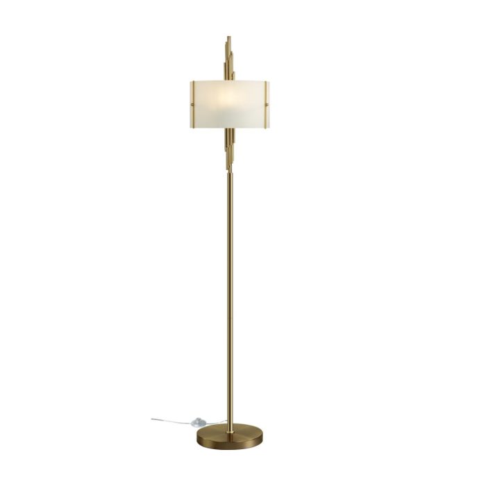 Торшер ODEON LIGHT EXCLUSIVE Margaret, античная бронза/белый матовый, E27, 120W