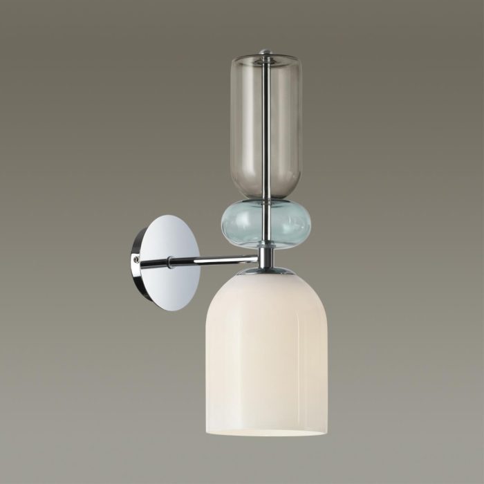 Бра LUMION GILLIAN, хром, белый, разноцветный/хром, E27, 40W