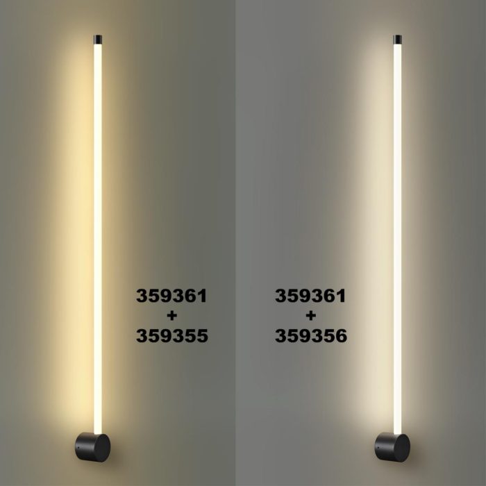 NOVOTECH VITZ, черный, LED, LED 15W, 3000K