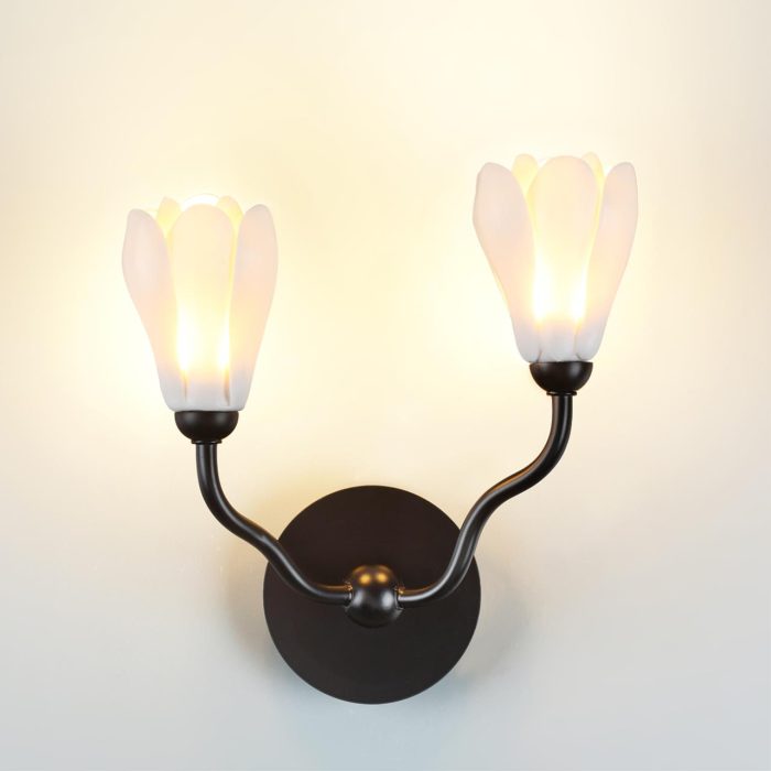 Бра ODEON LIGHT GARDI, черный мат/белый, G4 LED, LED 10W