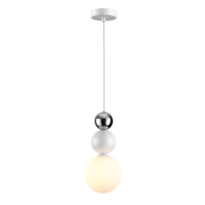 Подвесной светильник LUMION BONBONES, белый, хром/белый, G9, 20W