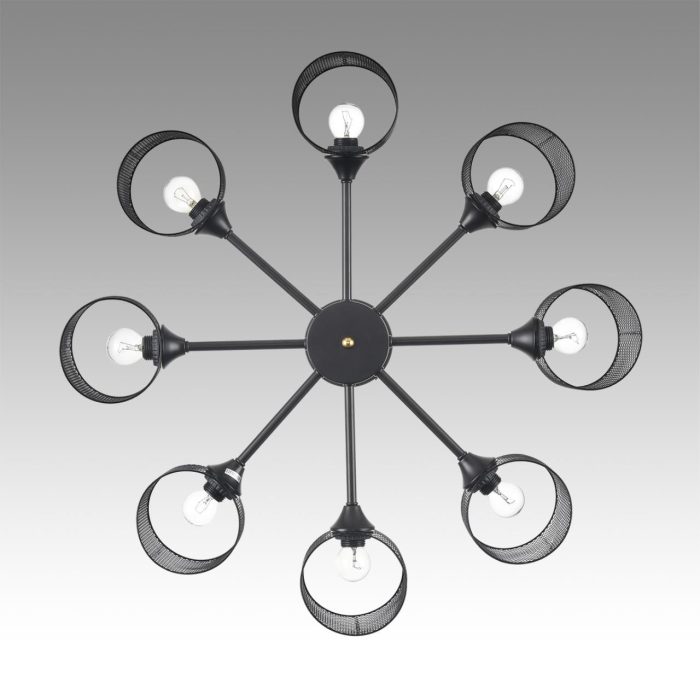 Потолочный светильник LUMION TIDINA, черный/хром, E27, 480W