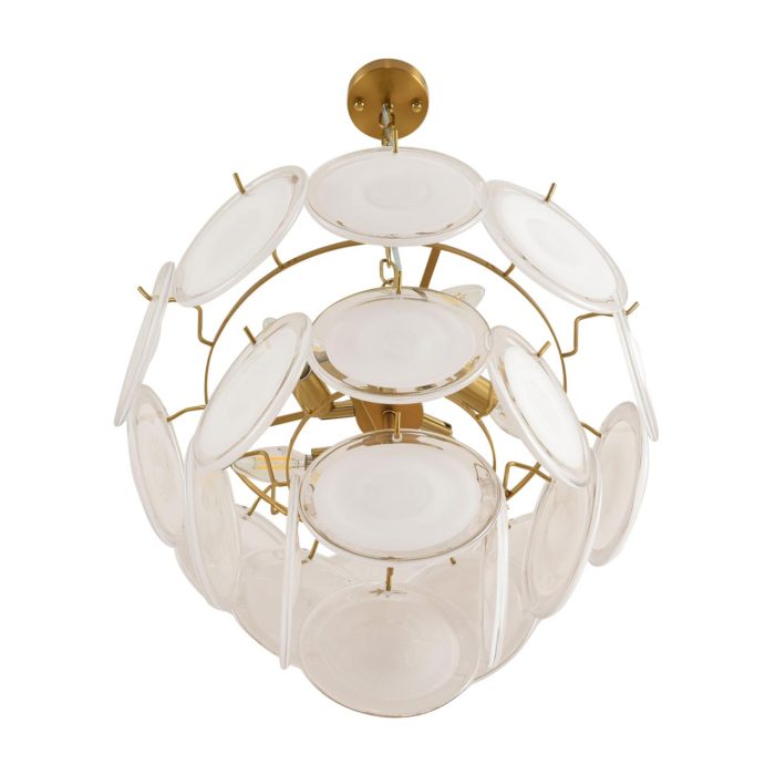 Люстра LUMION CHIPSY, латунь, белый/латунь, E14, 200W