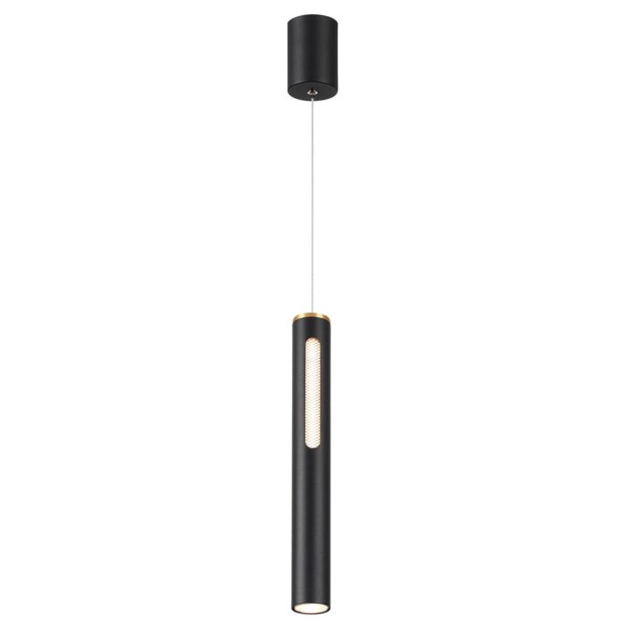 Подвесной светильник ODEON LIGHT MALI, черный/золото, LED, LED 9W, 3000K