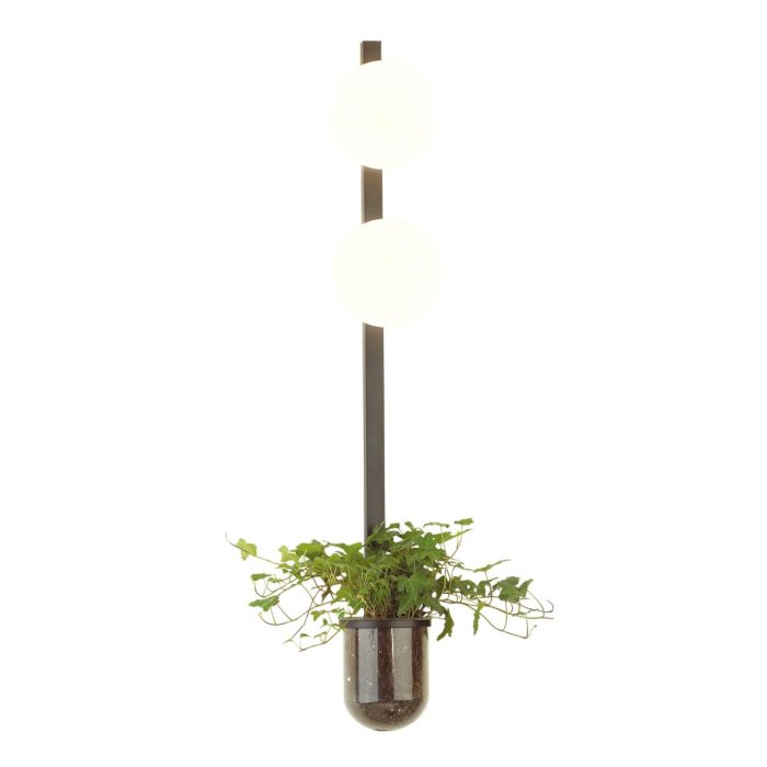 Бра ODEON LIGHT FLOWER, черный/белый, E14, 80W
