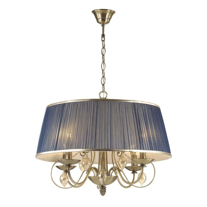 Люстра ODEON LIGHT NIAGARA, бронзовый/синий, E14, 160W