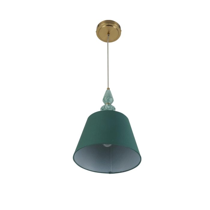 Подвесной светильник LUMION VERMONT, латунь, зеленый/латунь, E14, 40W