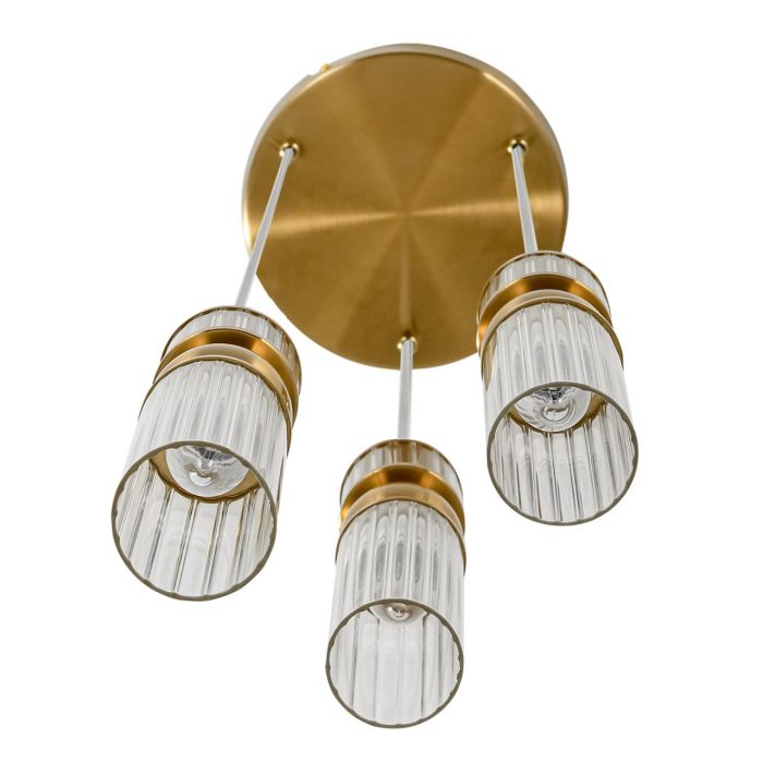 Подвесной светильник LUMION DENVER, латунь, прозрачный/латунь, E14, 120W