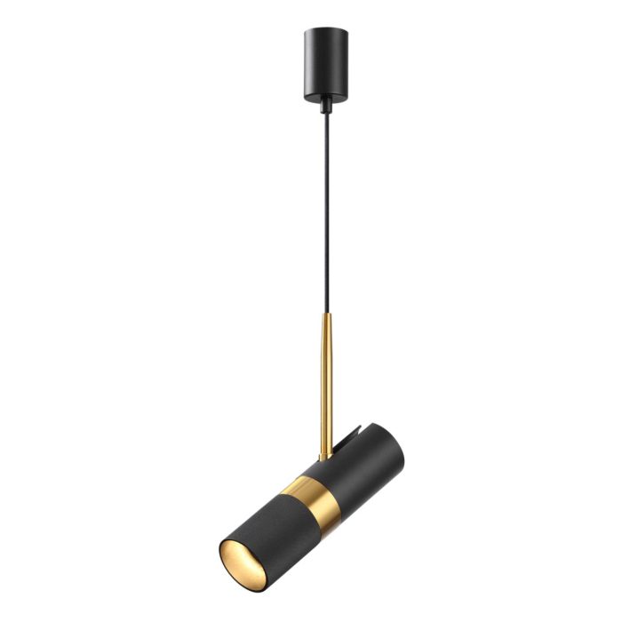 Подвесной светильник ODEON LIGHT BULLET, черный, GU10 LED, LED 10W