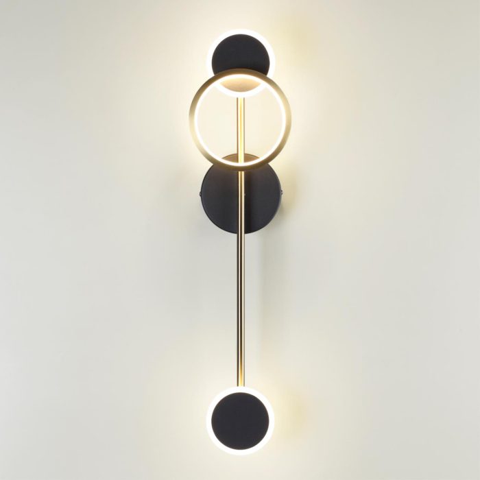Бра ODEON LIGHT DENZEL, черный/черный, античная бронза, LED, LED 16W, 3000K