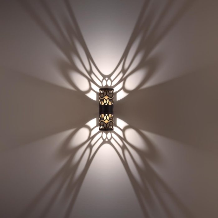 Бра NOVOTECH NETZ, черный, LED, LED 10W, 3000K