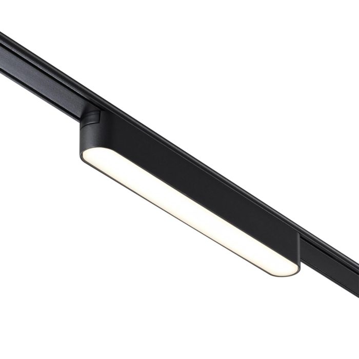 Трековый светильник NOVOTECH SMAL, черный, LED, LED 12W, 3000K