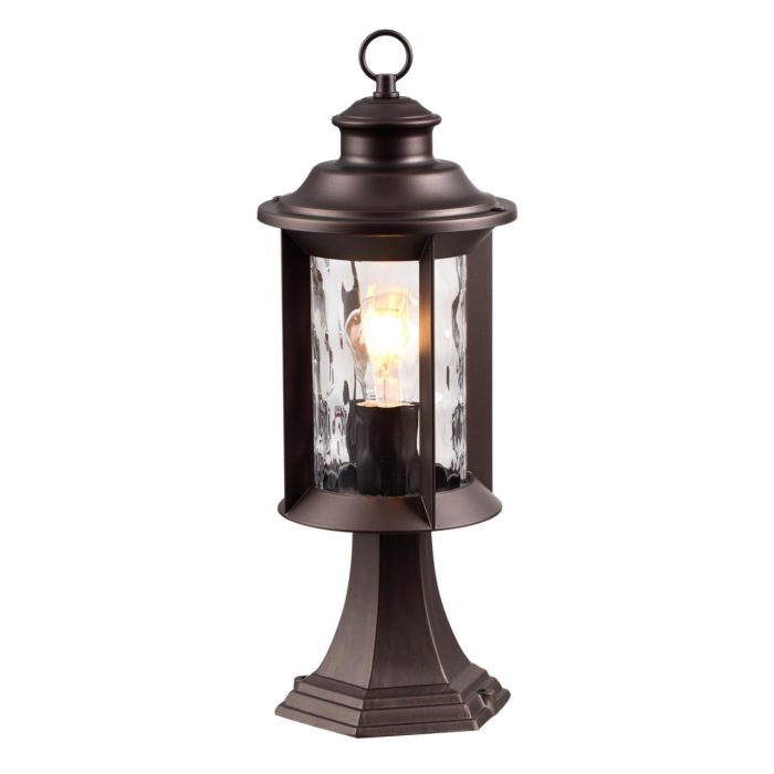 Уличный светильник ODEON LIGHT MAVRET, темно-коричневый/прозрачный, E27, 60W