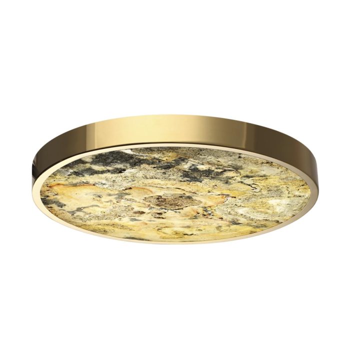 Бра ODEON LIGHT BERGI, золотой глянцевый/серо-бежевый, LED, LED 40W, 3000K