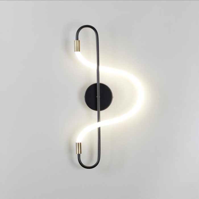 Бра ODEON LIGHT KEYS, черный/белый, LED, LED 12W, 4000K
