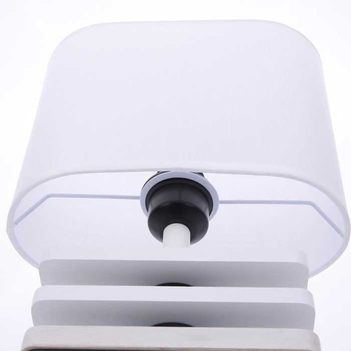 Настольная лампа LUMION MADERANA, белый, E27, 60W