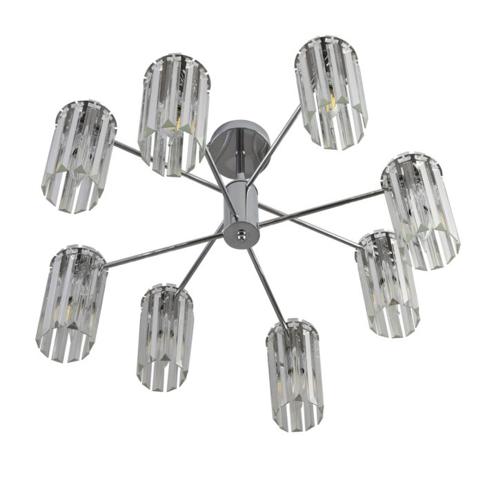 Подвесной светильник LUMION FAVLA, хром, прозрачный/хром, E14, 320W